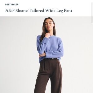 Abercrombie & Fitch Curve Love Sloane Tailored Wide Leg Pant